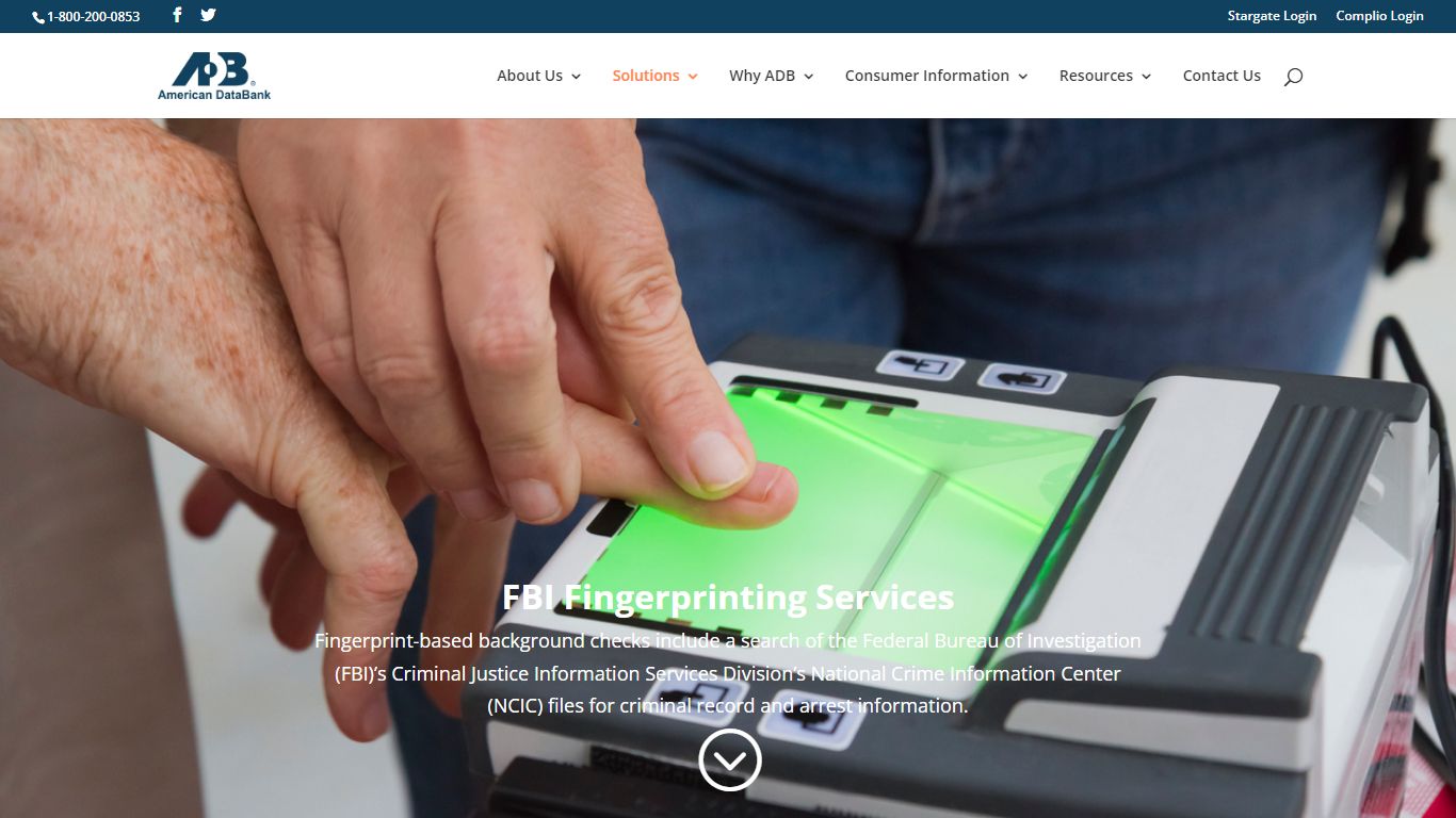 Fingerprinting - American DataBank